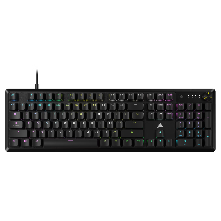  Teclado Corsair K70 Core - Corsair MLX RED - Negro - Chapa de Aluminio, Xbox One, Xbox Series X|S, PlayStation 4,5 CH-910971E-NA