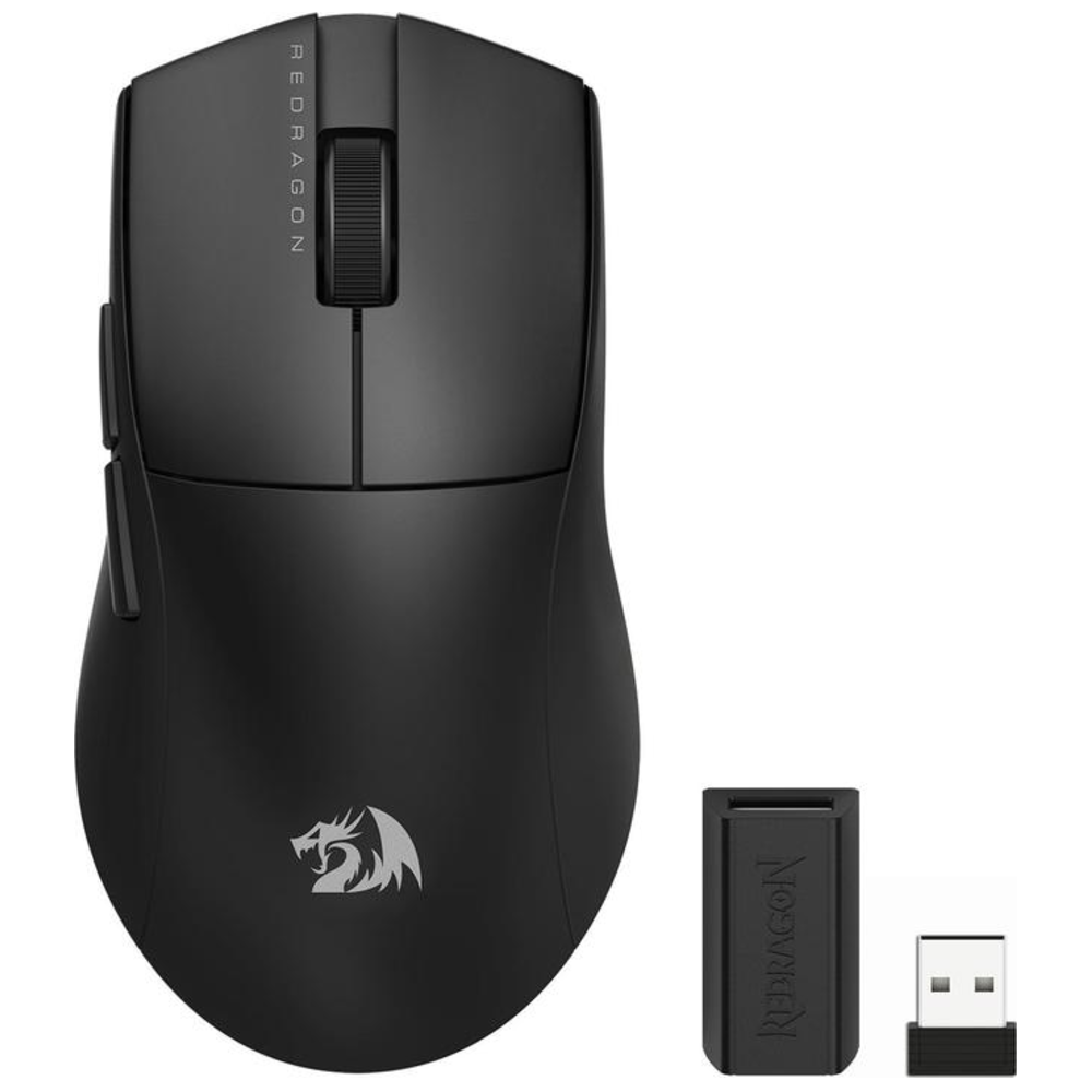 Mouse Redragon King Lite - 3 conecciones, Bluetooth + USB C + Dongle usb, Negro - M916-LIT-1K