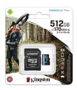 Micro SD Kingston 256GB microSDXC Canvas Go Plus 170R A2 U3 V30 Card