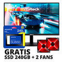 Monitor ASROCK CL25FF 24.5" IPS FHD 100Hz FB-CL25FF + GRATIS SSD 240GB