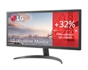 Monitor, LG UltraWide, tamaño 26", 26WQ500-B