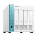 NAS Nube Personal & Pyme QNAP TS-431K, QuadCore , 4 Bahias 3.5", SATA 6Gb/s, Gigabit Ethernet, 1GB RAM, (HDD no incluído) TS-431K-US