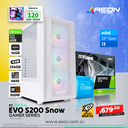 PC EVO GS - S200 SNOW, I3 12100, 16GB DDR4, M.2 256GB, GTX 1650 AMP 4GB 550W 80+