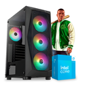 PC Intel NOW, i3 14100, RTX 3050 6GB, 16GB DDR4, 512GB M.2,  PSU 500W 80+