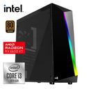 Pc Shard i3 10105, 8 GB DDR4, SSD 480, RX 6600 XT 8 GB OC, 600W 80+ Bronce