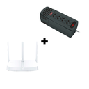 Router Mercusys N de 300Mbps + Regulador de Voltaje 800VA