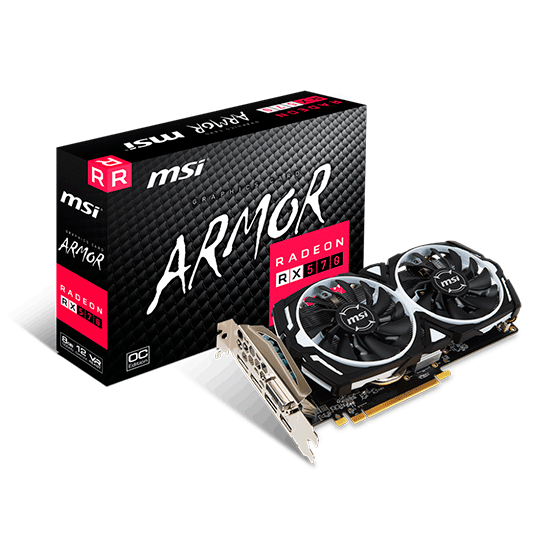 Tarjeta de video MSI  Radeon RX 570 Armor 8GB OC GDDR5