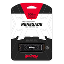Unidad de estado solido M.2 Kingston FURY Renegade 500GB PCIe 4.0 NVMe SSD SFYRS/500G - (CAJA DAÑADA)