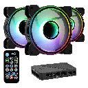 Ventilador Aerocool Mirage 12 RGB PRO (Kit de 3)