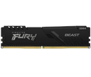 Memoria RAM Kingston 8GB DDR4 3600 MT/s CL17 FURY Beast RGB, KF436C17BB2A/8