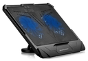 Base/Soporte Cooler Vertical Para Notebook Multilaser, x2 Fans, 9 Height Levels, Conector USB, AC382
