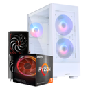 Pc Lancool Ryzen 7 5800XT, Radeon RX 7600 8GB, RAM 16GB DDR4, SSD 500GB, PSU 600W 80+ 