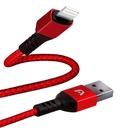 CABLE USB A LIGHTNING ROJO - ARGOM DURA LIGHTNING DE NYLON  1.8M/6FT ACAARG-CB0023RD