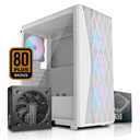 Bundle Case + Fuente | Case DarkFlash DK352 - 4 x Fan ARGB + Fuente de Poder AIGO AT – 650 Watts – 80 Plus Bronce KT