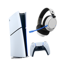 Bundle Consola PlayStation 5, Slim, Digital, 1TB SSD, HDR - PS5 + Headset Inalambricos/Bluetooth  Skullcandy SLYR PRO edicion Play Station KT