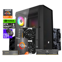 PC Gaming Fun Machine, Ryzen 5 5600T, B550M-K, 16GB DDR4 Vulcan, Asus RTX 5060 8GB OC, M.2 860 500GB, PSU DF 650W 80+ Bronce, XYZ Airone