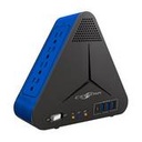 Regulador de Voltaje Centra R PLUS 1200VA / 600W 6 Salidas, Charger Azul/Negro, CRPU2000B