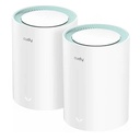 Mesh Cudy AX1500 - Blanco - M1500(2-pack) EU  wifi 6 dual band cubre hasta 1000 pies cuadrados, 3 puertos Gigabit por unidad