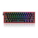 Teclado mecanico Redragon Fizz RGB K617- RGB - Dust-Proof Red conexion USB, 40% 