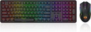  Combo Teclado y Mouse Redragon Gaming Essentials - Inalambrico de 3 modos, teclado de junta K689 PRO RGB 108 teclas, mouse M693 de 8000 DPI M693Negro - S163