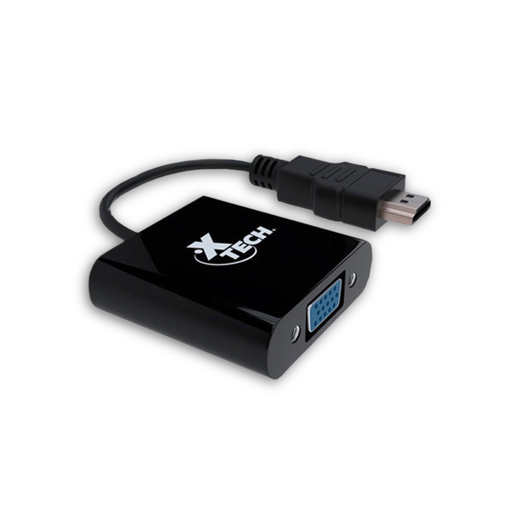 Adaptador, Xtech - Video adapter HDMI Type A - VGA, Black, XTC-363 | AEON