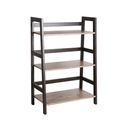 Estante escalonado 3 Repisas - Acero y Madera Color Canela