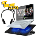 KIT Online Class, Laptop Flip Note + Base enfriadora + Headset H111