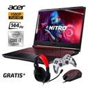Laptop Acer Nitro Intel I7-1075OH - Gratis Headset, Mouse y Control
