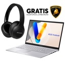 Laptop ASUS X1504ZA-NJ602 15.6" FHD i7-1255U, RAM 16GB, 512GB SSD, 90NB1022-M01U20 + Headset Lamborghini Huracan Black Noctis LB-HSURUSB - KT