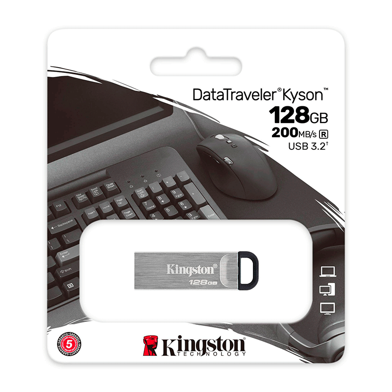 Memoria USB Kingston 128GB USB3.2 Gen 1 DataTraveler Kyson DTKN/128GB