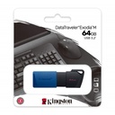 Memoria USB Kingston Exodia 64GB DTXM 3.2 Negro/Azul